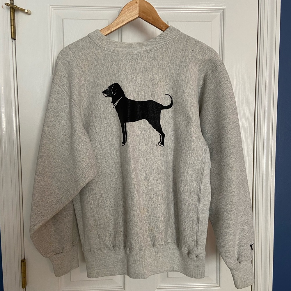 The Black Dog Martha's Vineyard Gray Pullover Sz M